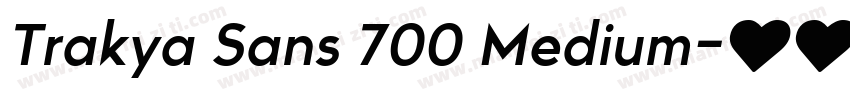 Trakya Sans 700 Medium字体转换